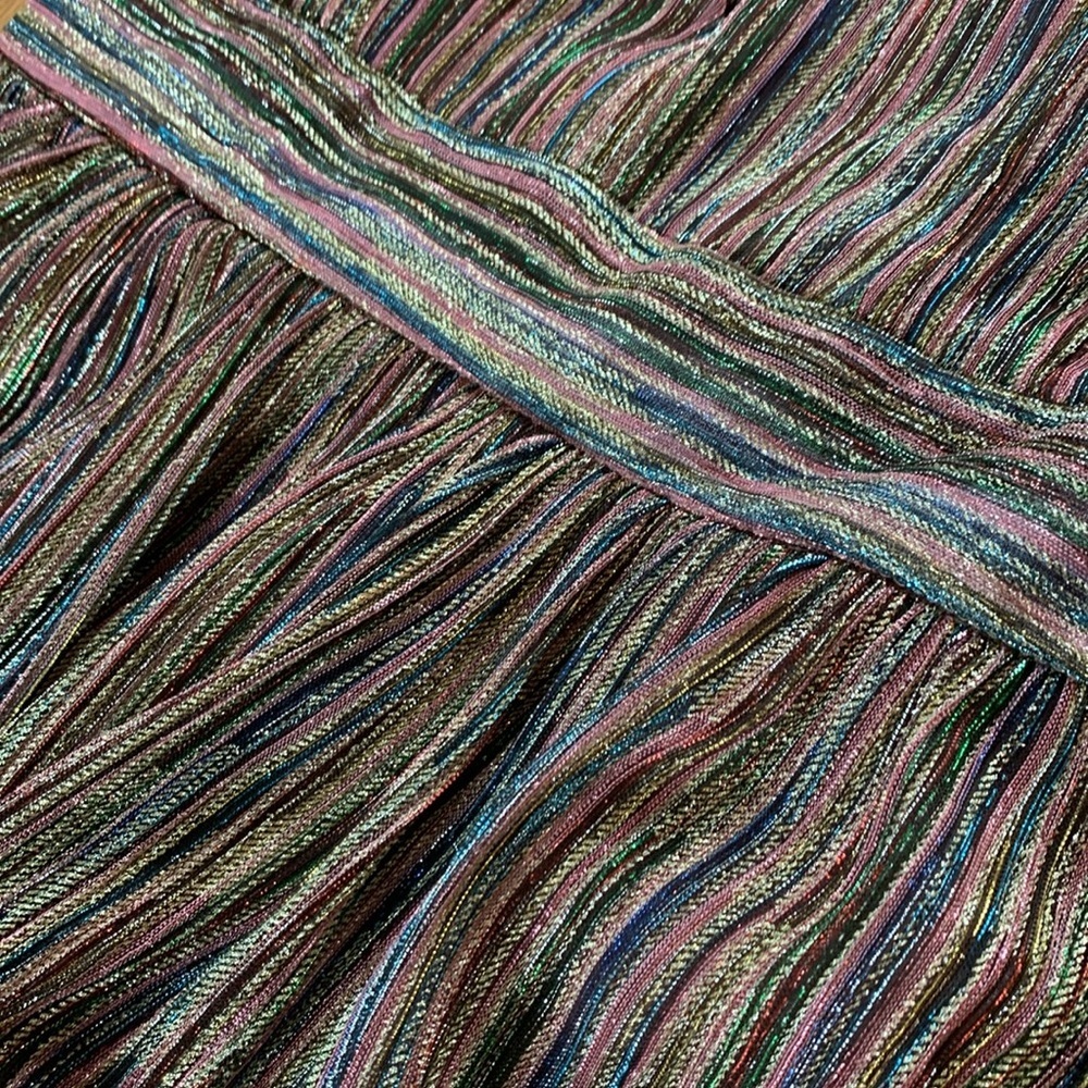 Xtraordinary sz 5 multi colored striped sparkly party/formal dress - Picture 10 of 10